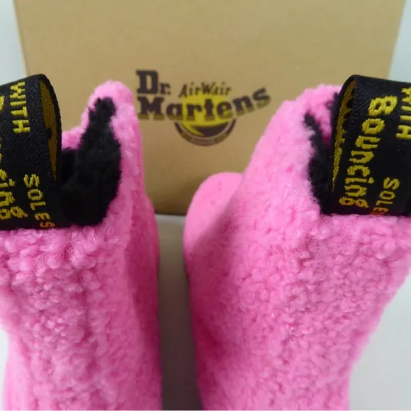 Dr. Martens Doc AirWair 1460 Pascal Shearling Lux Borg Faux Fur Lined Boots NIB
