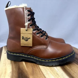 Dr. Martens Doc Martens DM's 1460 Serena Brown Boots Women's Size 11 Fur-Lined