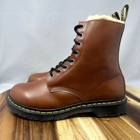 Dr. Martens Doc Martens DM's 1460 Serena Brown Boots Women's Size 11 Fur-Lined