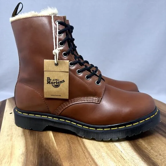 Dr. Martens Doc Martens DM's 1460 Serena Brown Boots Women's Size 11 Fur-Lined