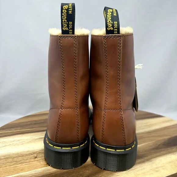Dr. Martens Doc Martens DM's 1460 Serena Brown Boots Women's Size 11 Fur-Lined