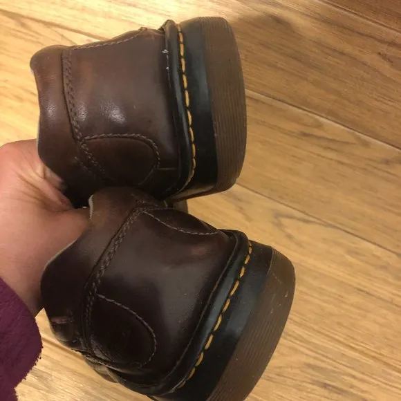 Dr Martens' men brown leather loafers, size 9