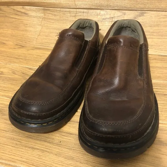 Dr Martens' men brown leather loafers, size 9