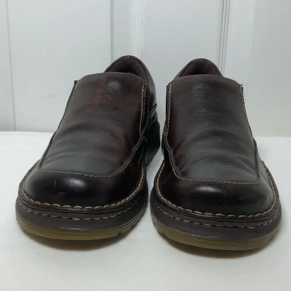 Dr Martens Mens Neil Slip-On Dark Brown Leather Casual Loafers Size 9M