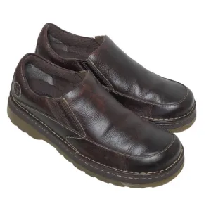 Dr Martens Mens Neil Slip-On Dark Brown Leather Casual Loafers Size 9M