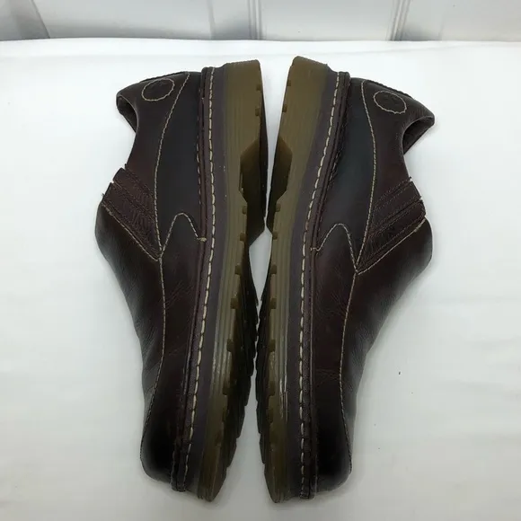 Dr Martens Mens Neil Slip-On Dark Brown Leather Casual Loafers Size 9M