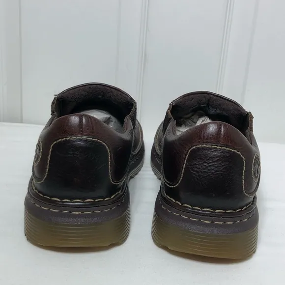 Dr Martens Mens Neil Slip-On Dark Brown Leather Casual Loafers Size 9M