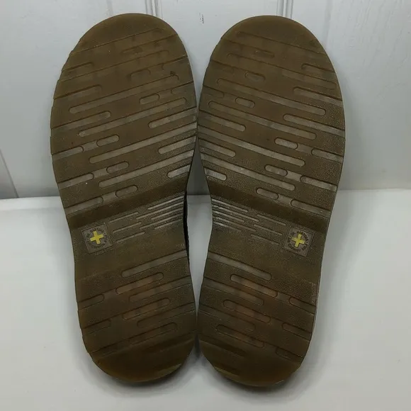 Dr Martens Mens Neil Slip-On Dark Brown Leather Casual Loafers Size 9M