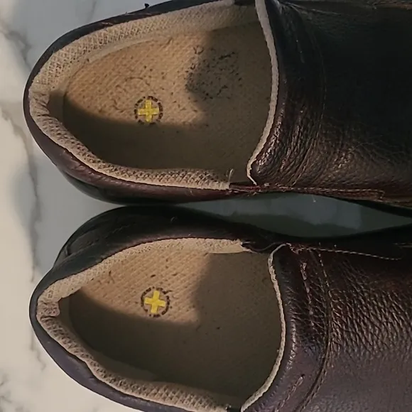 Dr Martens Orson Men's 10 Brown Leather Slip-On Loafers Shoes Slip Oil Resistant