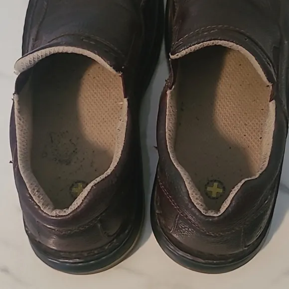 Dr Martens Orson Men's 10 Brown Leather Slip-On Loafers Shoes Slip Oil Resistant