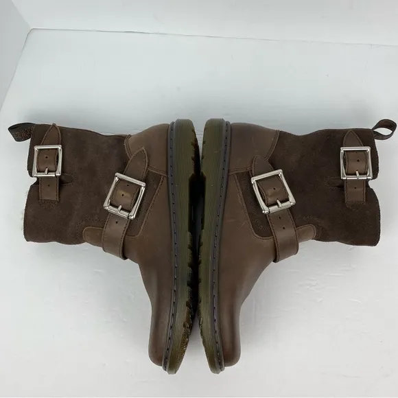 Dr. Martens size 8 Women’s Gayle FL Brown Leather Fur-Lined Boots