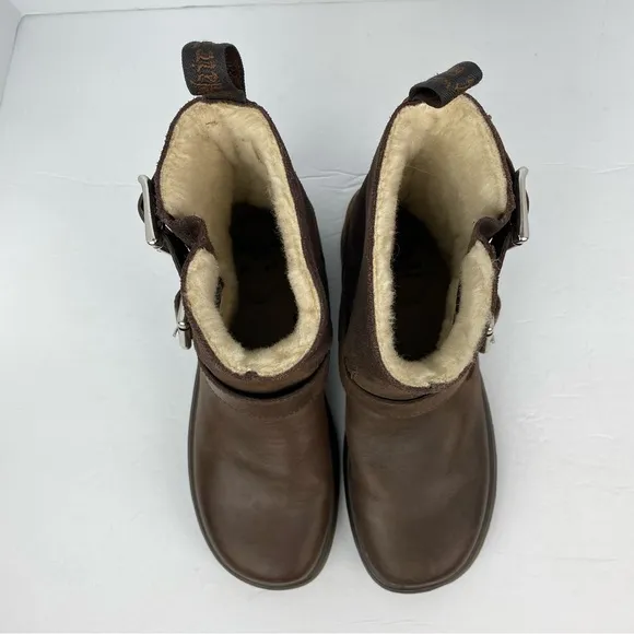 Dr. Martens size 8 Women’s Gayle FL Brown Leather Fur-Lined Boots