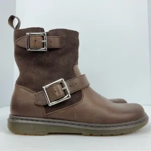 Dr. Martens size 8 Women’s Gayle FL Brown Leather Fur-Lined Boots