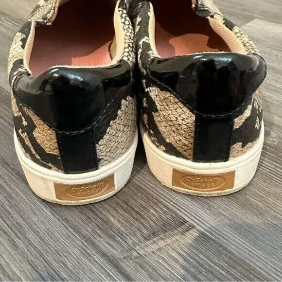 DR. SCHOLL'S Comfort Madison Animal Print Slip On Flats Sneakers Size 8