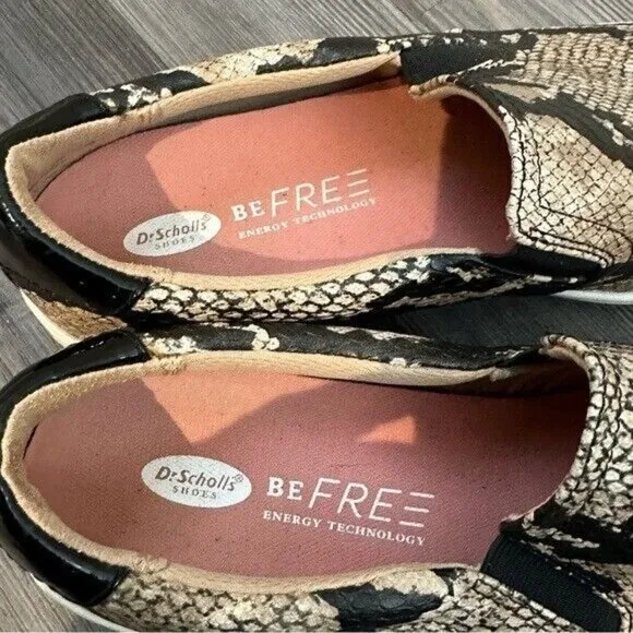 DR. SCHOLL'S Comfort Madison Animal Print Slip On Flats Sneakers Size 8