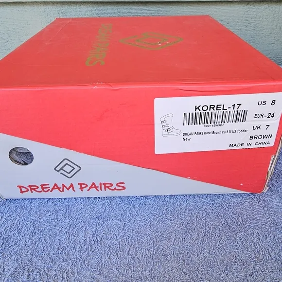 Dream Pairs Korel-7 Brown Faux Fur Lined Winter Boots Toddler Size 8