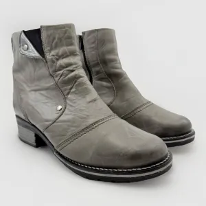 Dromedaris Leather Ankle Boots Kassia Slate Women 41 10.5-11 Comfort Fur Lined