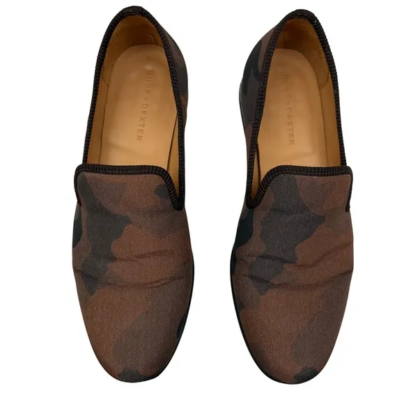 Duke Dexter Camo Loafers Handmade in England Slip On Shoes Size 9