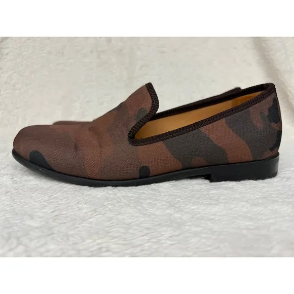 Duke Dexter Camo Loafers Handmade in England Slip On Shoes Size 9