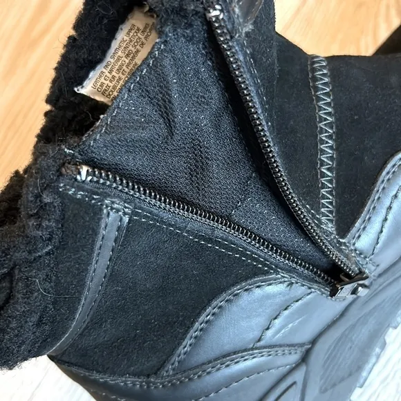 Earth Journey Verve Black Womens 7.5 Waterproof Leather &amp; Synthetic Upper Boot