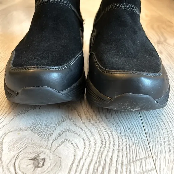 Earth Journey Verve Black Womens 7.5 Waterproof Leather &amp; Synthetic Upper Boot