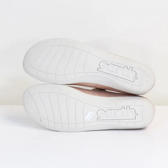 Earth Womens' Metallic Nude Shimmer Alder Adel Mary Jane Comfort Flats NWT