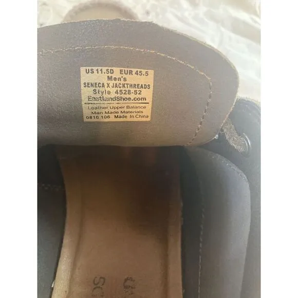 Eastland Seneca Jackthreads Size 11.5 Leather High Top Loafers