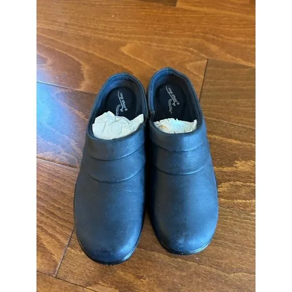 Easy Street Women's 5 M Blue Navy Slip On Mules Flats NEW Comfort