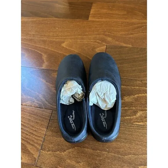 Easy Street Women's 5 M Blue Navy Slip On Mules Flats NEW Comfort