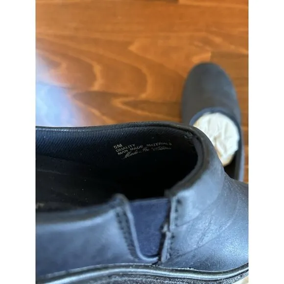 Easy Street Women's 5 M Blue Navy Slip On Mules Flats NEW Comfort