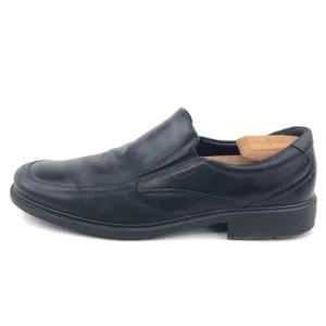 Ecco Black Leather Casual Slip on Loafers EUR 47