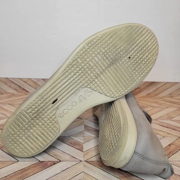 ECCO Collin 2.0 Perforated Nubuck Slip-on Loafer Sneakers Warm Grey Men's 12/46