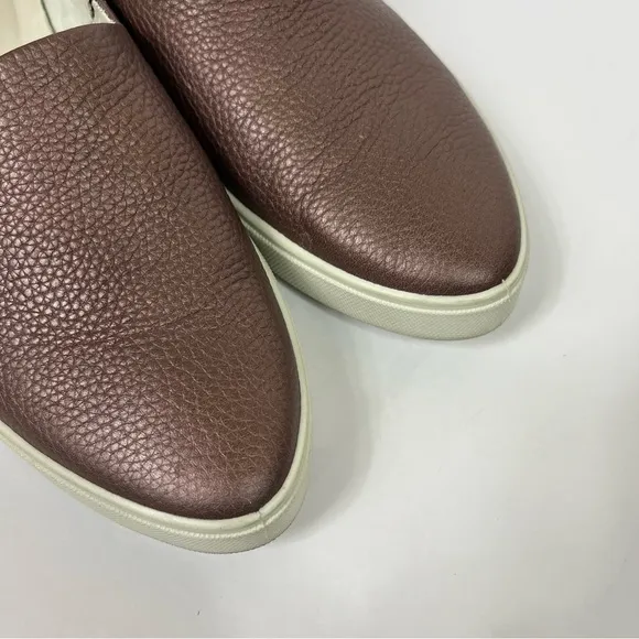 Ecco Gillian slip on leather sneakers.