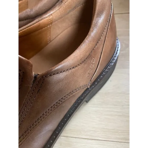 Ecco men’s brown leather loafers size 9 new without box