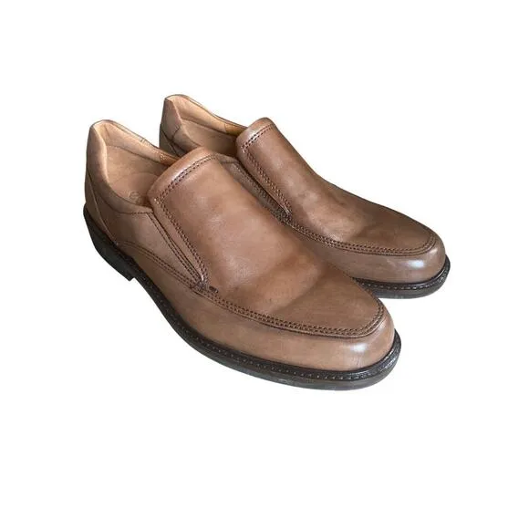 Ecco men’s brown leather loafers size 9 new without box