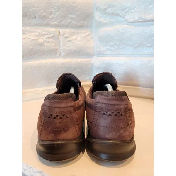 Ecco Mens Byway Slip On Sneakers 50155402178 Mocha Yak Nuback Size EU 47 U.S 13-