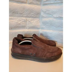Ecco Mens Byway Slip On Sneakers 50155402178 Mocha Yak Nuback Size EU 47 U.S 13-
