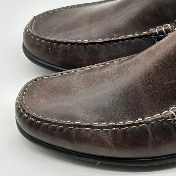 ECCO Men's Classic Moc 2.0 Slip on Driving Style Loafer Brown Leather Sz 44