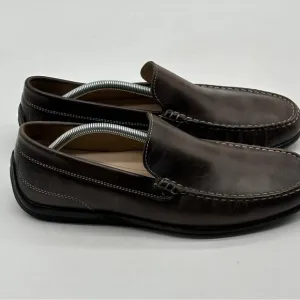 ECCO Men's Classic Moc 2.0 Slip on Driving Style Loafer Brown Leather Sz 44