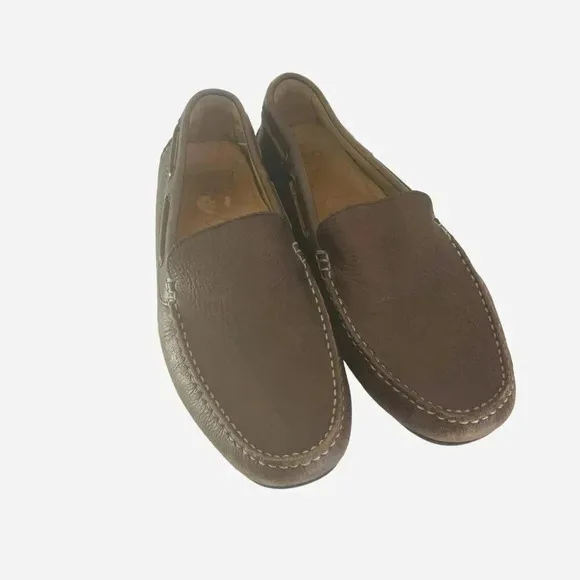 ECCO Men's Driving Loafers Shoes Size EU 43 US 9-9.5 Leather Brown