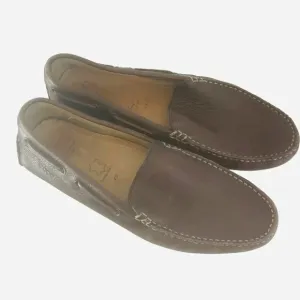 ECCO Men's Driving Loafers Shoes Size EU 43 US 9-9.5 Leather Brown