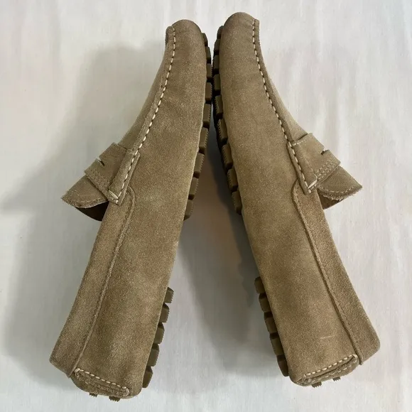 ECCO Men’s Moc Penny Loafers Tan Suede Mens 7-7.5 / EU 41