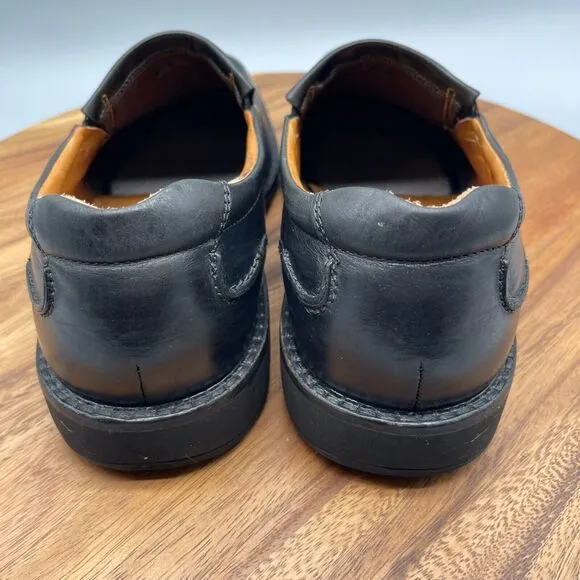 ECCO Seattle Slip On Loafers Black Leather EU 45 US 11 Extra Width