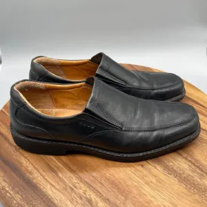 ECCO Seattle Slip On Loafers Black Leather EU 45 US 11 Extra Width