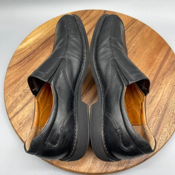 ECCO Seattle Slip On Loafers Black Leather EU 45 US 11 Extra Width