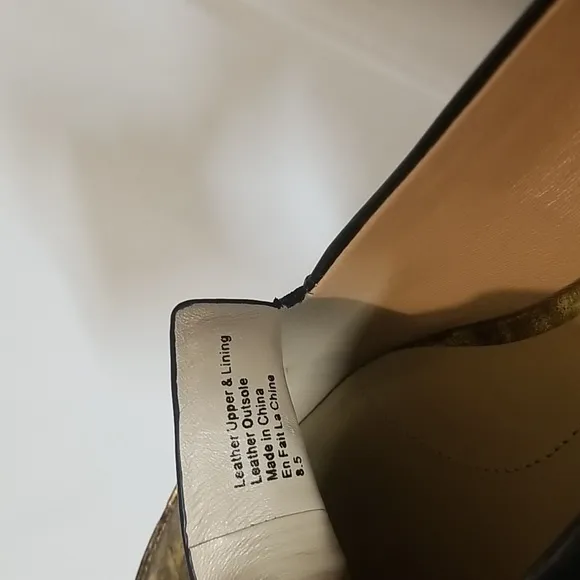 Eight Fifteen Patti Gold Leather Loafers
