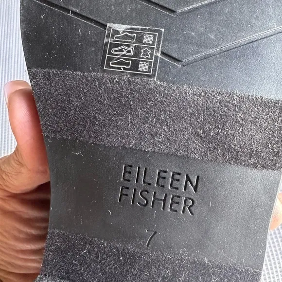 Eileen Fisher Black Flats Slip-On Loafers