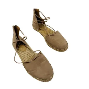 Eileen Fisher Cream Suede Espadrilles