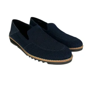 Eileen Fisher Loafers Flats Womens 6.5 Navy Novo Knit Stretch Slip On Comfort‎