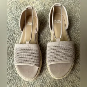Eileen Fisher Mews Mesh Espadrilles Womens 7 Blush Slip On Sandals